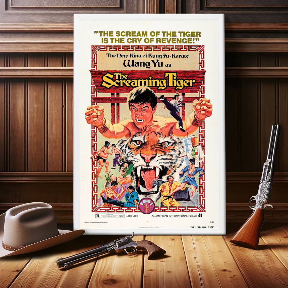 "Screaming Tiger" (1973) Framed Movie Poster