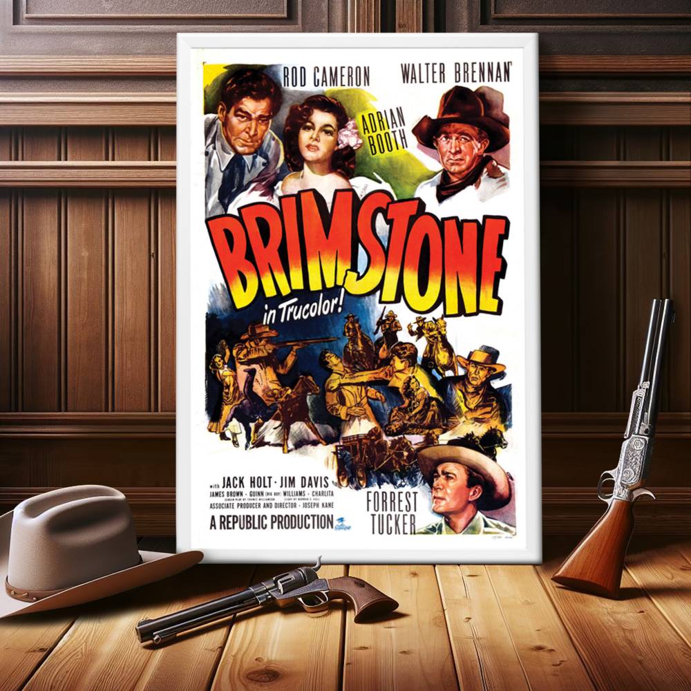 "Brimstone" (1949) Framed Movie Poster